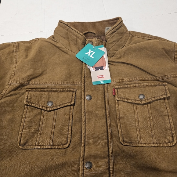 NWT Levi's Cotton Twill Jacket, XL, Brown - Picture 11 of 11